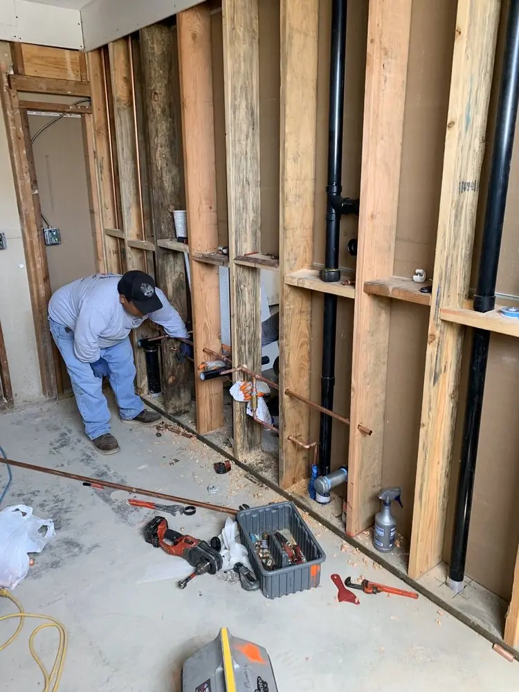 Commercial rough-in plumbing for Trenchless Sewer Repair in Richmond